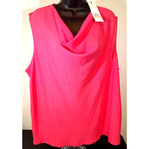 Calvin Klein Womens Pink Lightweight Pullover Top Shirt Plus 2X